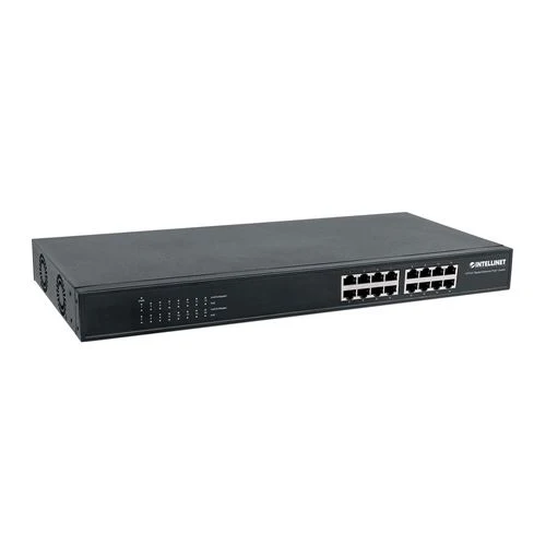 Switch de Red Intellinet 16-Port Gigabit Ethernet PoE+ Switch