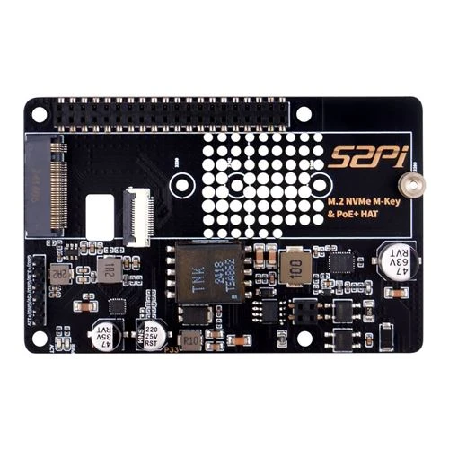 HAT PoE 52Pi P33 M.2 NVMe M-Key para Raspberry Pi 5 con Active Cooler