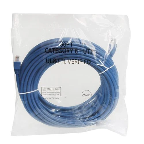 Cables de Red PPA 50 Ft. CAT 6 Snagless Ethernet Cable Azul