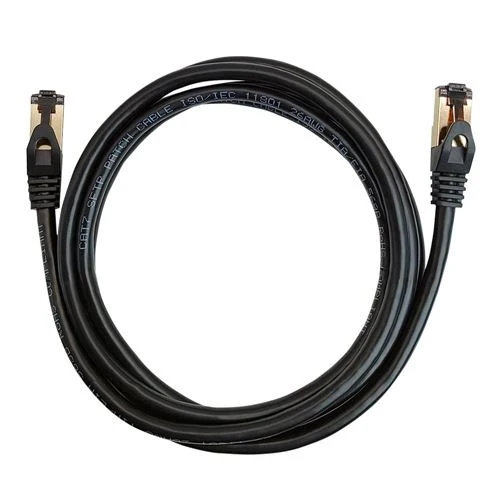 Cables de Red PPA 25 Ft. Cat 7 Molded Snagless Ethernet Cable Negro