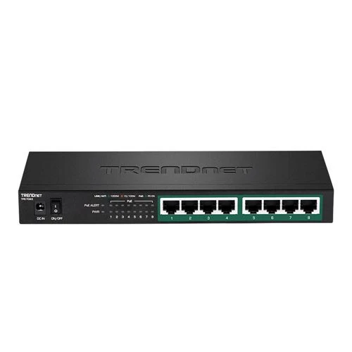 Switch de Red Trendnet 8-Port Gigabit PoE+ Switch