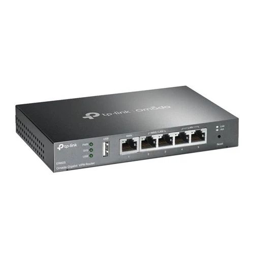 Router TP-LINK ER605 SafeStream Gigabit Multi-WAN VPN Router Up to 4 GB LAN Ports