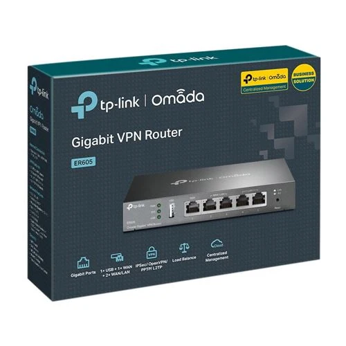 Router TP-LINK ER605 SafeStream Gigabit Multi-WAN VPN Router Up to 4 GB LAN Ports