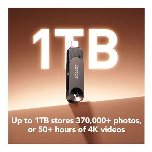 Memoria USB Lexar 256GB D500 Dual Drive USB 3.2 Gen 1 Flash Drive (USB-C / USB-A)