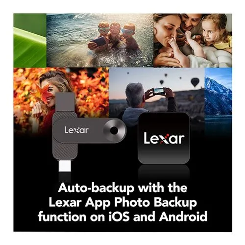 Memoria USB Lexar 256GB D500 Dual Drive USB 3.2 Gen 1 Flash Drive (USB-C / USB-A)
