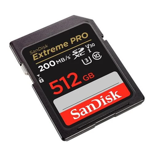 Tarjeta de Memoria Sandisk 512GB Extreme PRO SDXC Class 10 UHS-3 V30 Flash Memory Card