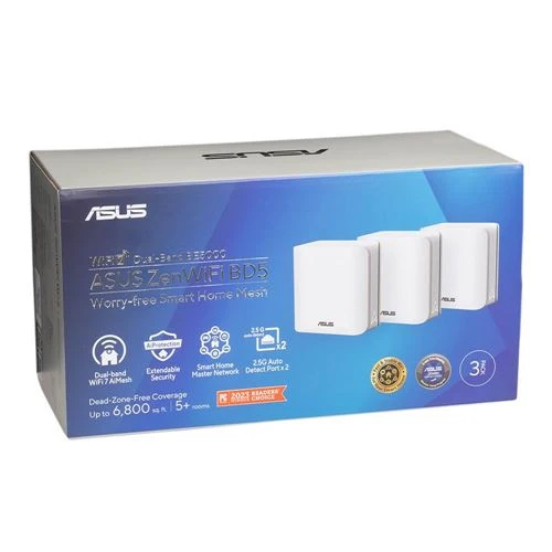 Mesh WiFi ASUS ZenWiFi BD5 BE5000 Dual-Band WiFi 7 Whole Home Mesh system Blanco