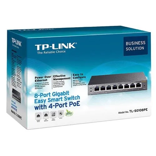 Switch de Red TP-LINK TL-SG108PE