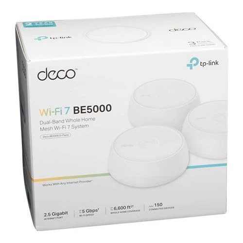 Mesh WiFi TP-LINK BE5000Whole Home Mesh WiFi 7 System (3-Pack)