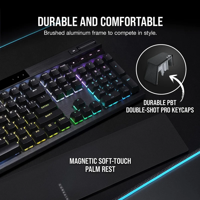 Teclado mecánico Corsair K70 RGB CHAMPION SERIES con cable - Cherry MX Brown