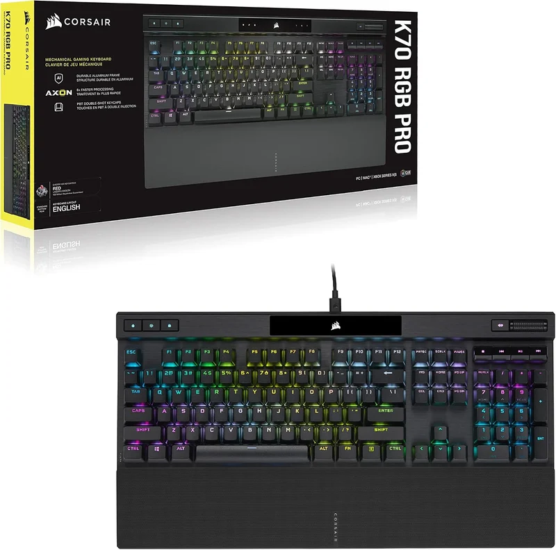 Teclado mecánico Corsair K70 RGB CHAMPION SERIES con cable - Cherry MX Brown
