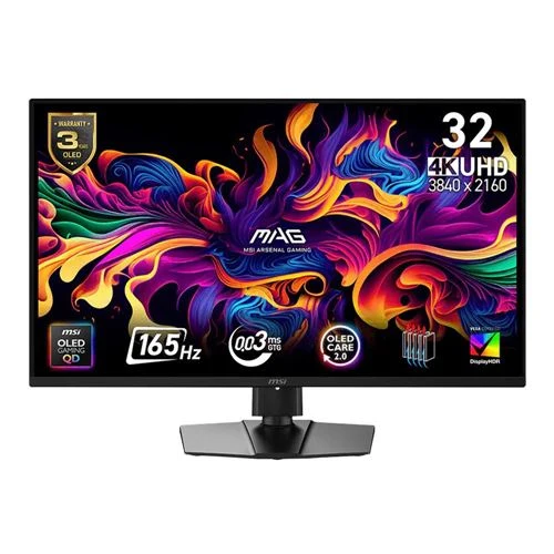 Monitor MSI MAG 322UP QD-OLED E16 31.5" 4K UHD (3840 x 2160) 165Hz Gaming Monitor NVIDIA G-Sync / AMD FreeSync Premium Pro Compatible