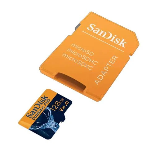 Tarjeta de Memoria Sandisk 128GB Outdoors Full HD microSDXC Class 10 / U1 / V10 Flash Memory Card (2-Pack)