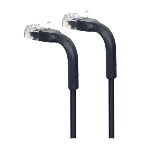 Cables de Red Intellinet Cat6 Stranded U/UTP FlexiBoot Slim Network Ethernet Cable 10ft Negro