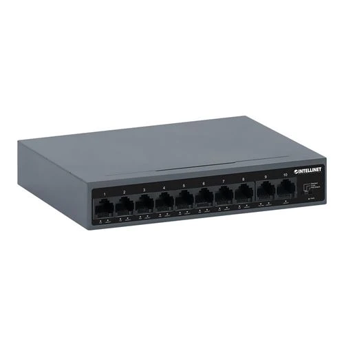 Switch de Red Intellinet 10-Port Ethernets Managed Switch 95 Budget Across 8 PoE Ports