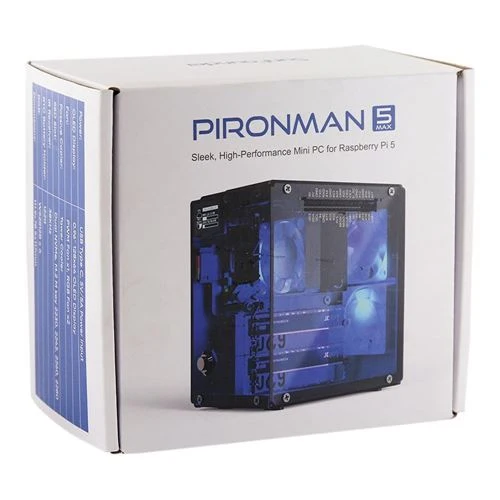 Case SunFounder Pironman 5-MAX para Raspberry Pi 5 (Dual NVMe M.2)