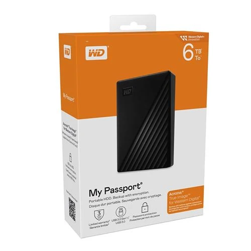Disco Duro WD 6TB My Passport External Portable Hard Drive