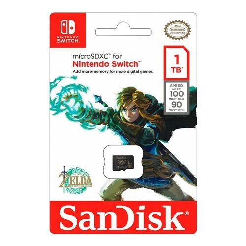 Tarjeta de Memoria Sandisk 1TB Nintendo microSDXC Class 10 / UHS-1 Flash Memory Card
