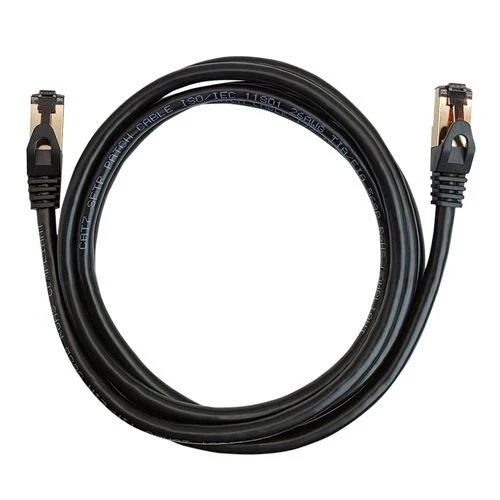 Cables de Red PPA 10 Ft. Cat 7 Molded Snagless Ethernet Cable Negro