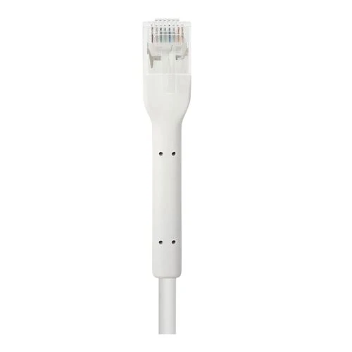 Cables de Red Intellinet Cat6 Stranded U/UTP FlexiBoot Slim Network Patch Ethernet Cable 1ft. Blanco