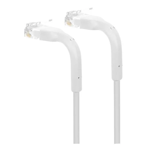 Cables de Red Intellinet Cat6 Stranded U/UTP FlexiBoot Slim Network Patch Ethernet Cable 1ft. Blanco