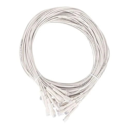 Cables de Red Intellinet Cat6 Stranded U/UTP FlexiBoot Slim Network Patch Ethernet Cable 1ft. Blanco