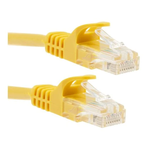 Cables de Red PPA 25 Ft. Cat 6 Molded Snagless Ethernet Cable Amarillo