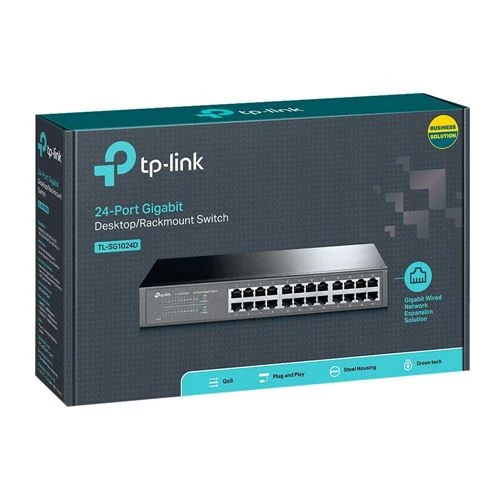Switch de Red TP-LINK TL-SG1024D 24-Port 10/100/1000Mbps Gigabit Switch