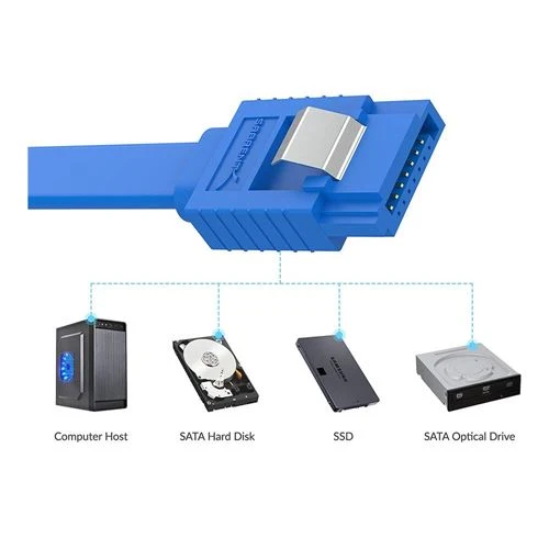 Cable de Datos SATA III Sabrent Recto Azul (6 Gbit/s)