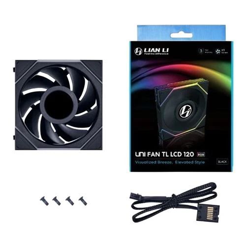 Fan Cooler Lian Li UNI FAN TL LCD FLEX 120mm Fluid Dynamic Case Fan Negro