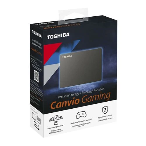 Disco Duro Toshiba Canvio Gaming 4TB USB 3.1 (Gen 1 Type-A) 2.5" Portable External Hard Drive Negro