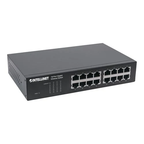 Switch de Red Intellinet 16-Port Gigabit Ethernet Network Switch Ethernet Splitter