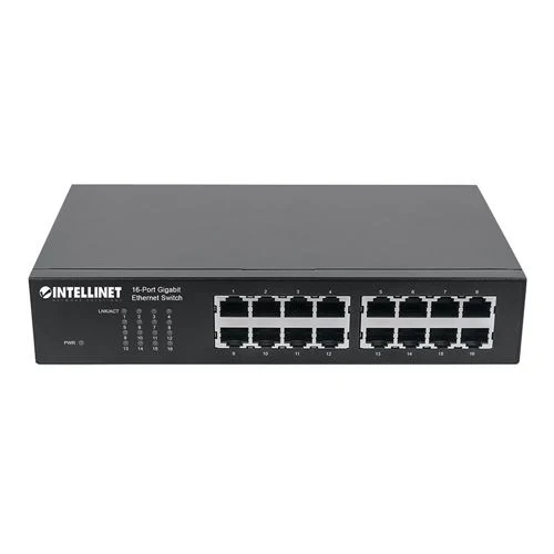 Switch de Red Intellinet 16-Port Gigabit Ethernet Network Switch Ethernet Splitter
