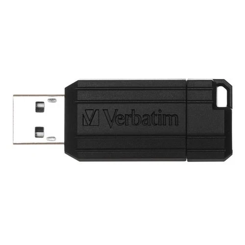 Memoria USB Verbatim 128GB PinStripe USB Flash Drive Negro