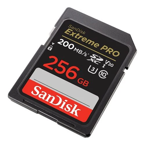 Tarjeta de Memoria Sandisk 256GB Extreme PRO SDXC Class 10 USH-I V30 Flash Memory Card