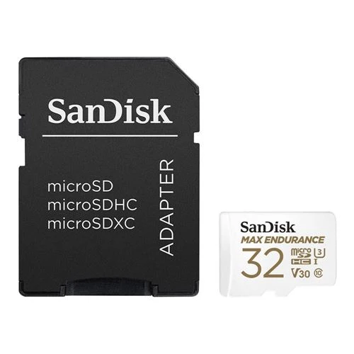 Tarjeta de Memoria Sandisk 32 GB Max Endurance microSDHC Class 10 / UHS-3 Flash Memory Card