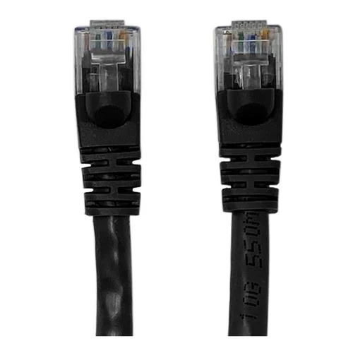 Cables de Red PPA 50 Ft. CAT 6a Snagless Molded Boots Ethernet Cable Negro