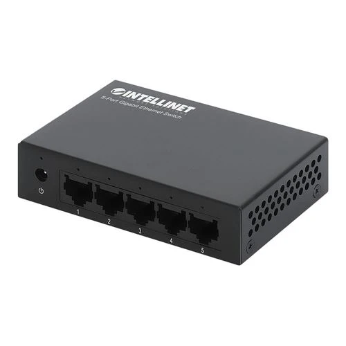 Switch de Red Intellinet 5-Port Gigabit Ethernet Network Switch Ethernet Splitter