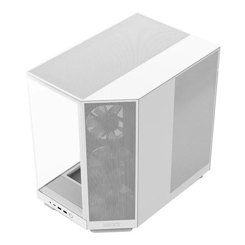 Case NZXT H6 Flow RGB Tempered Glass ATX Mid-Tower Computer Case Blanco