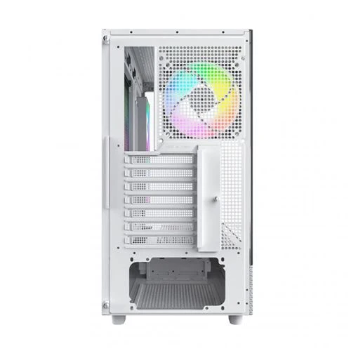 Case Montech XR Tempered Glass ATX Mid-Tower Computer Case Blanco