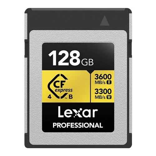 Tarjeta de Memoria Lexar 128GB Professional GOLD Series CFexpress 4.0 Type B Memory Card GOLD Series Dorado
