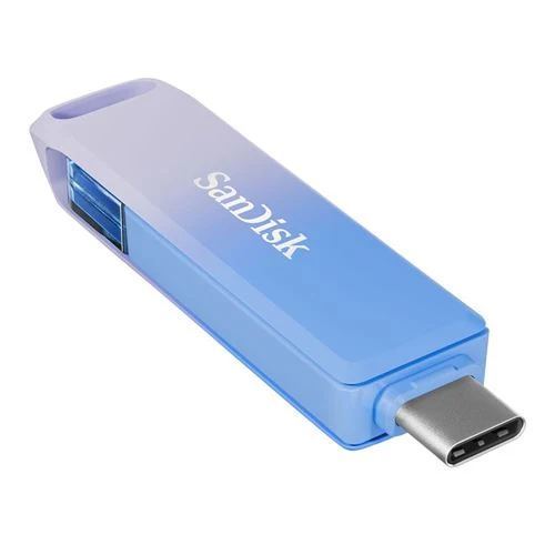 Memoria USB Sandisk 128GB Creator Series Phone Drive USB Type-C / Lightning Thumb Drive Azul