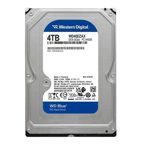 Disco Duro WD Blue 4TB 5400 RPM SATA III 6Gb/s 3.5" Internal Desktop CMR Hard Drive Azul