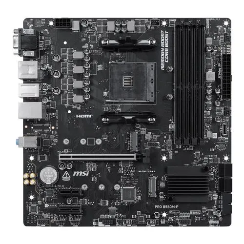 Tarjeta Madre MSI B550M-P PRO AMD AM4 microATX Motherboard