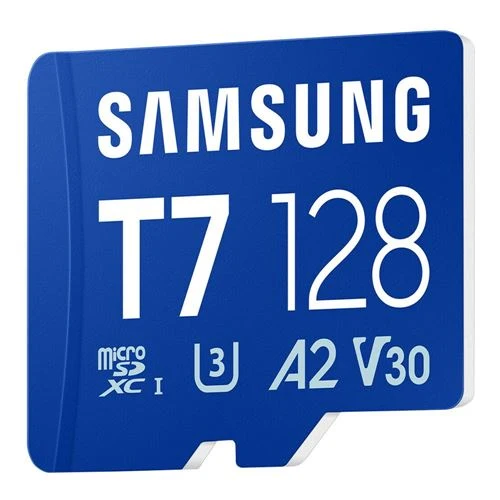 Tarjeta de Memoria Samsung T7 128GB microSDXC Card UHS-I Flash Memory Card Class 10 U3 V30 A2 Memory Card
