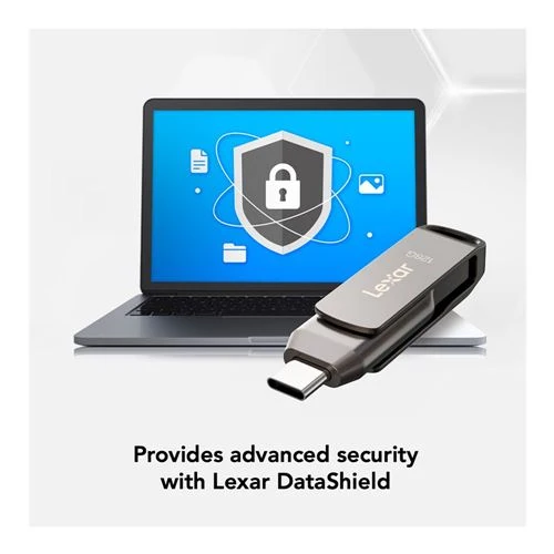 Memoria USB Lexar 128GB JumpDrive Dual Drive D400 USB 3.2 Gen 1 Flash Drive (USB-C / USB-A)
