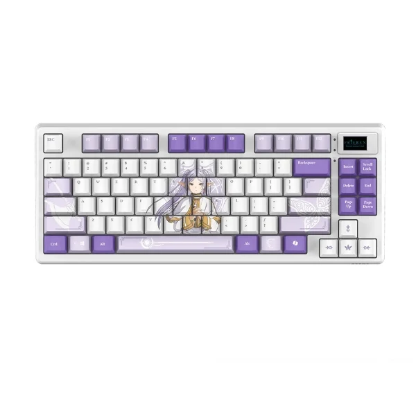 Combo Teclado y Mouse Gamer MSI Gaming Gear Bundle Frieren Edition - Mecánico Inalámbrico - RGB - 6400 DPI - Bluetooth/2.4GHz/USB - Mouse Pad - Blanco