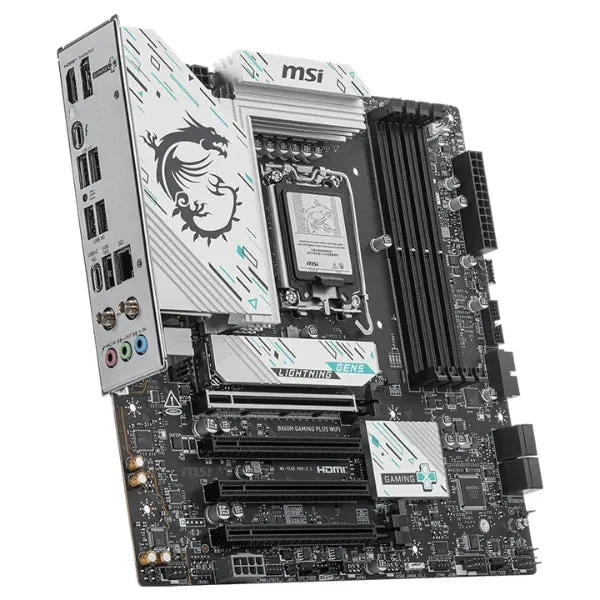 Tarjeta Madre MSI PRO B860M Gaming Plus WiFi 7 - Micro-ATX - Socket LGA1851 - 4x DDR5 - 3x M.2 - PCIe 5.0 - WiFi 7 - Bluetooth 5.4 - 911-7E42-003