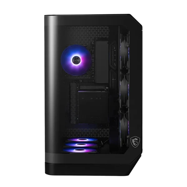 Case MSI MAG PANO 120R PZ Mid-Tower - ATX - 2xUSB - USB Type-C - HD Audio - 4x120mm ARGB - Frontal y Lateral Vidrio Templado - Negro - 306-7G22A14-W57