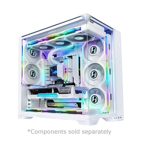 Case Lian Li O11 Vision Compact Tempered Glass ATX Mid-Tower Computer Case Blanco